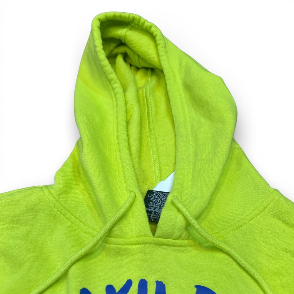 VTG Y2K Naruto Ichiraku Ramen Neon Green Graphic Hoodie Sweatshirt Mens‎ Large - Picture 4 of 9